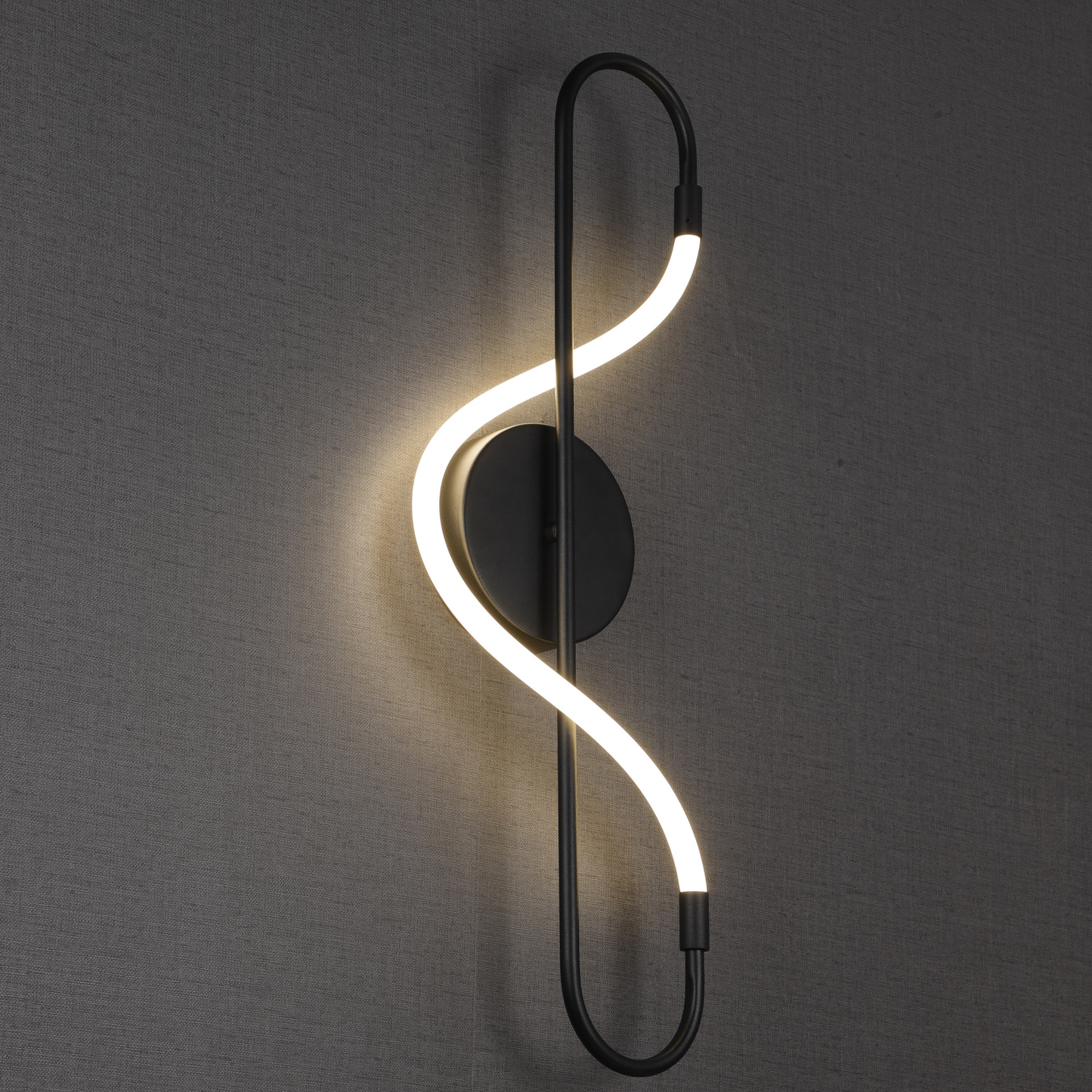 Plafoniera Applique a Muro:9006. LED Alluminio in forma di nota musicale