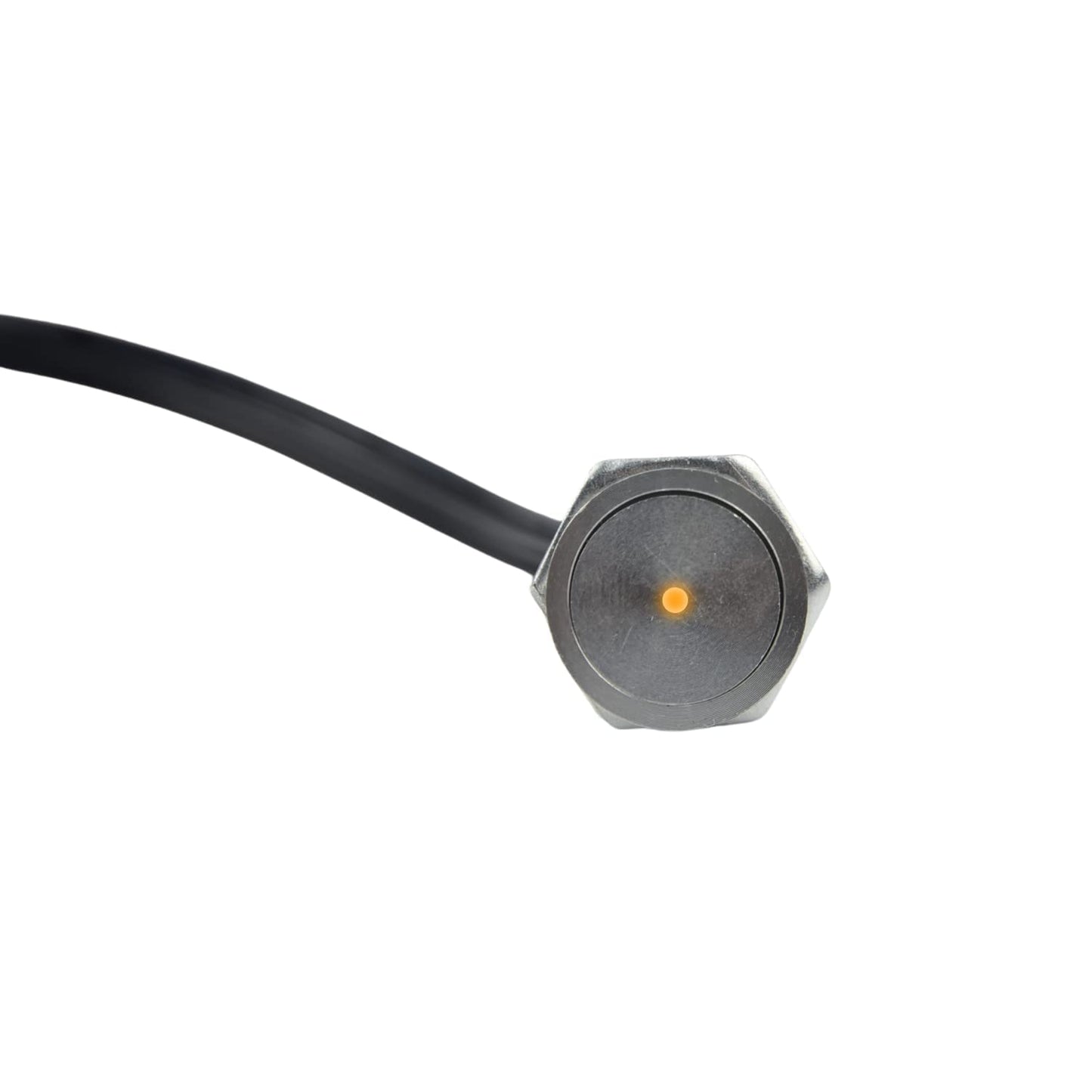 NUOVA GERMANY Interruttore Led Dimmer Touch Da Incasso Colore Acciaio Metallo 5V 12V 24V 3A Con Cavo DC JACK Strip Strisce LED Dimmerabile con indicatore LED Arancione, Massima carica 3A (5 Pezzi)