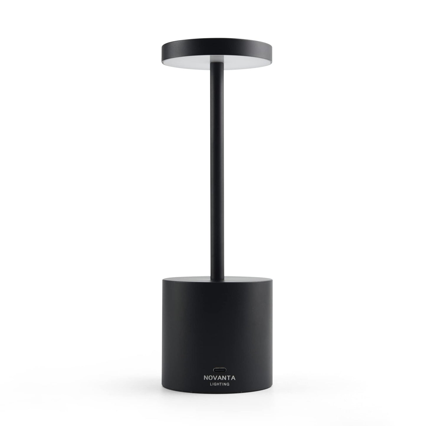 NOVANTA LIGHTING Lampada da Tavolo Ricaricabile Senza Fili in Metallo