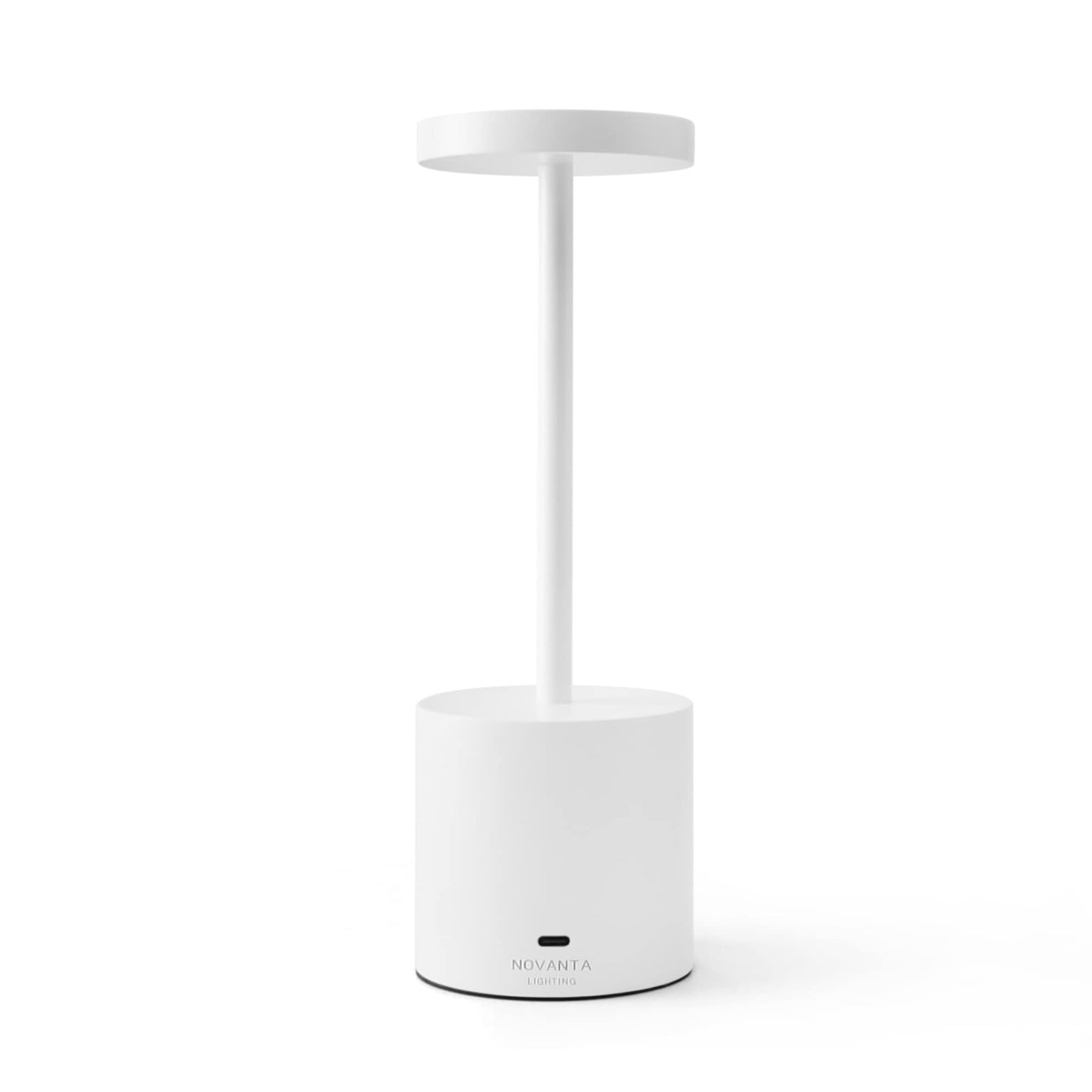 NOVANTA LIGHTING Lampada da Tavolo Ricaricabile Senza Fili in Metallo