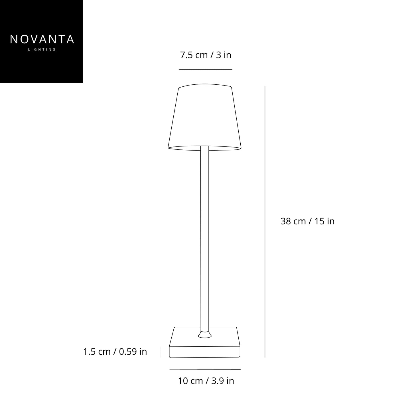 NOVANTA LIGHTING - Lampada da Tavolo LED in alluminio