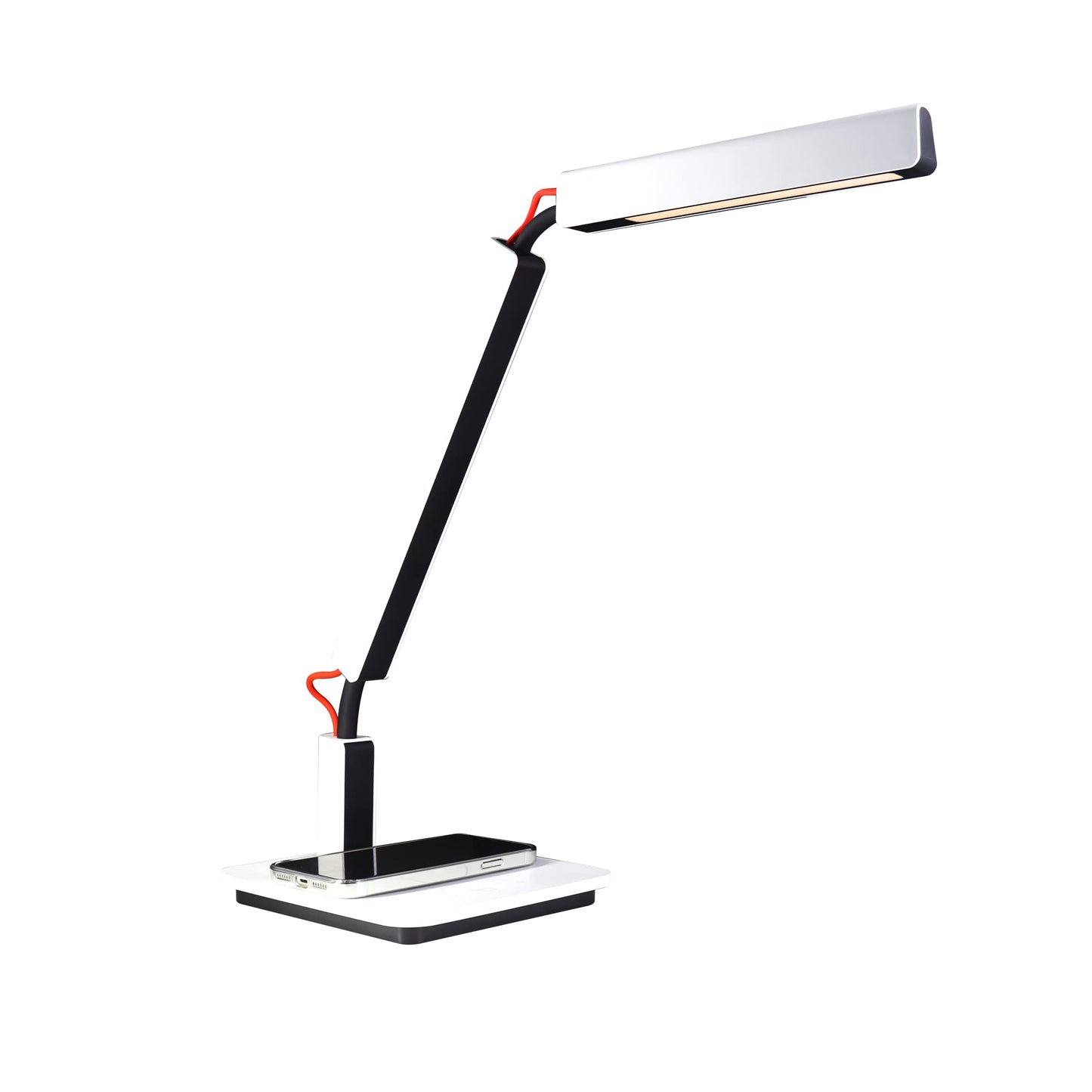 NUOVA GERMANY Lampada da Scrivania LED, Ricarica wireless Dimmerabile Touch Control Pieghevole per studiare,ufficio, con Porta di ricarica USB, Dimmerabile, Luce Bianco regolabile 3000K-4000K-6500K