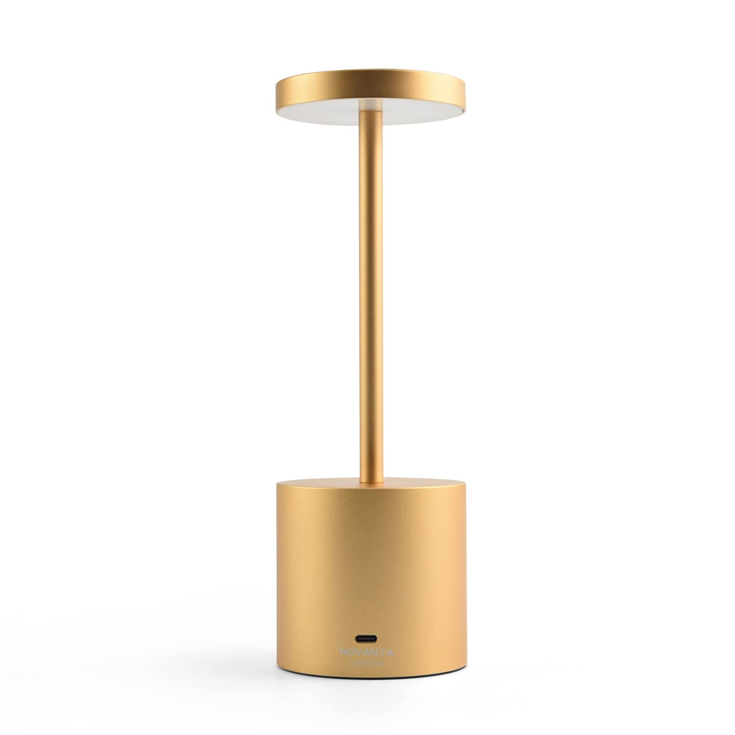 NOVANTA LIGHTING Lampada da Tavolo Ricaricabile Senza Fili in Metallo