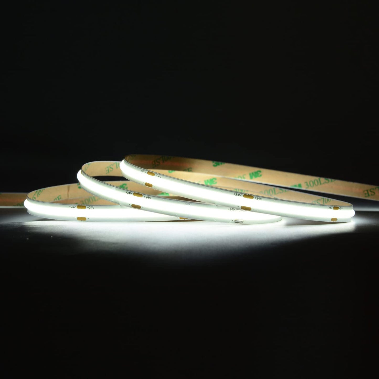 5 Metri Strip LED COB 24V 11W/M CRI 95> Alta luminosità