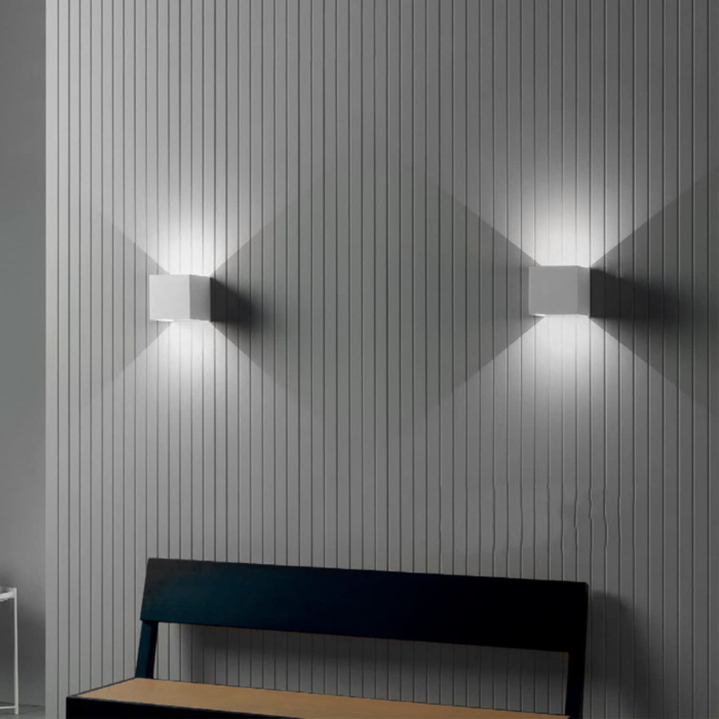 Applique Cubo a LED IP65 per interno/esterno 12W Regolabile 1000lumen Moderno Alluminio