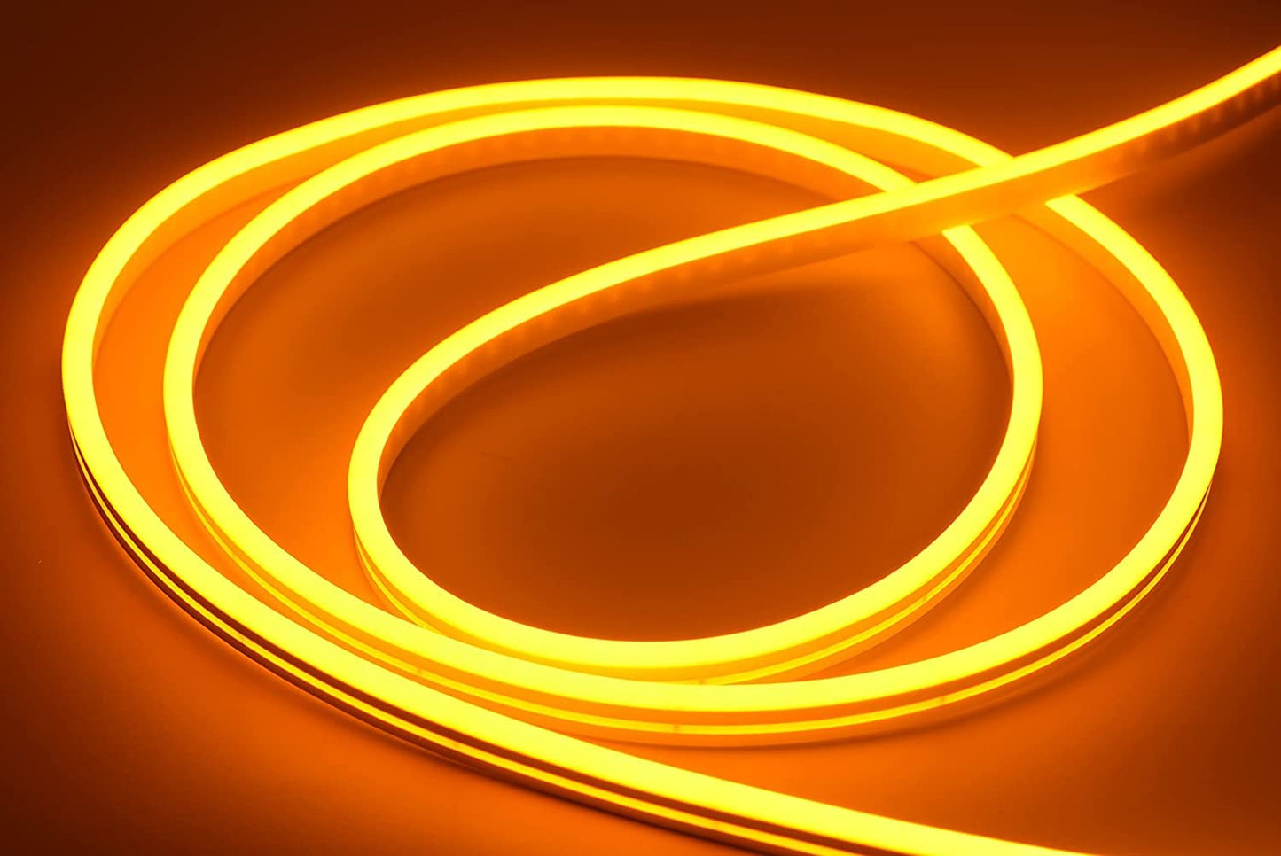 NUOVA GERMANY Neon LED Striscia Nastro Luminoso Flex, 5 Metri 12V Tagliabile Silicone Impermeabile per Interno Esterno Alimentatore incluso