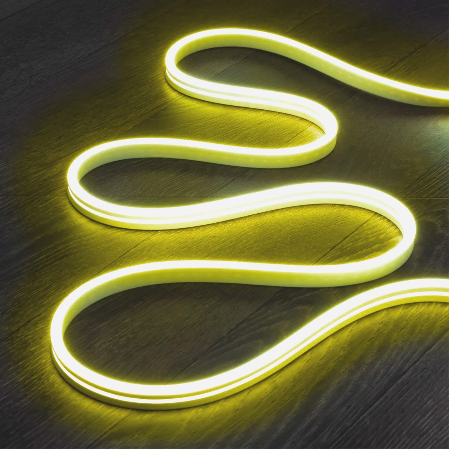 NUOVA GERMANY Neon LED Striscia Nastro Luminoso Flex, 5 Metri 12V Tagliabile Silicone Impermeabile per Interno Esterno Alimentatore incluso