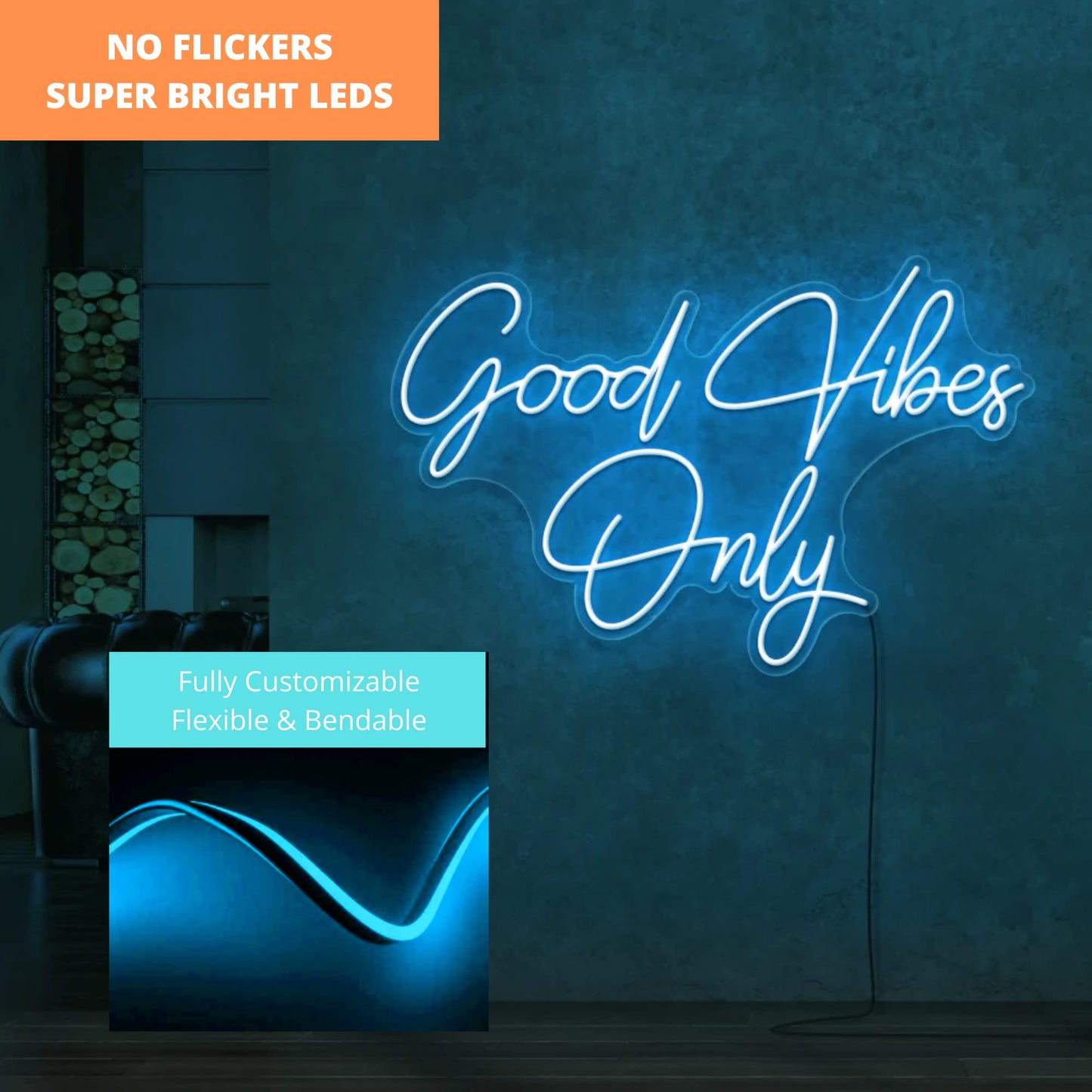 NUOVA GERMANY Neon LED Striscia Nastro Luminoso Flex, 5 Metri 12V Tagliabile Silicone Impermeabile per Interno Esterno Alimentatore incluso