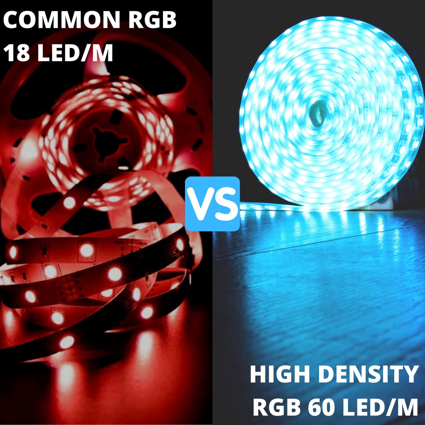5050 RGBW RGB+Bianco Freddo (6000K) 4 colori in 1 LED 5M 60 LEDs / m
