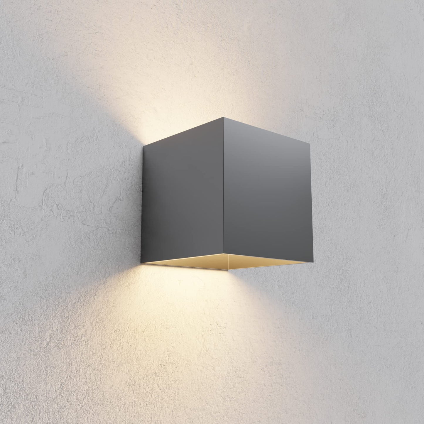Applique Cubo a LED IP65 per interno/esterno 12W Regolabile 1000lumen Moderno Alluminio