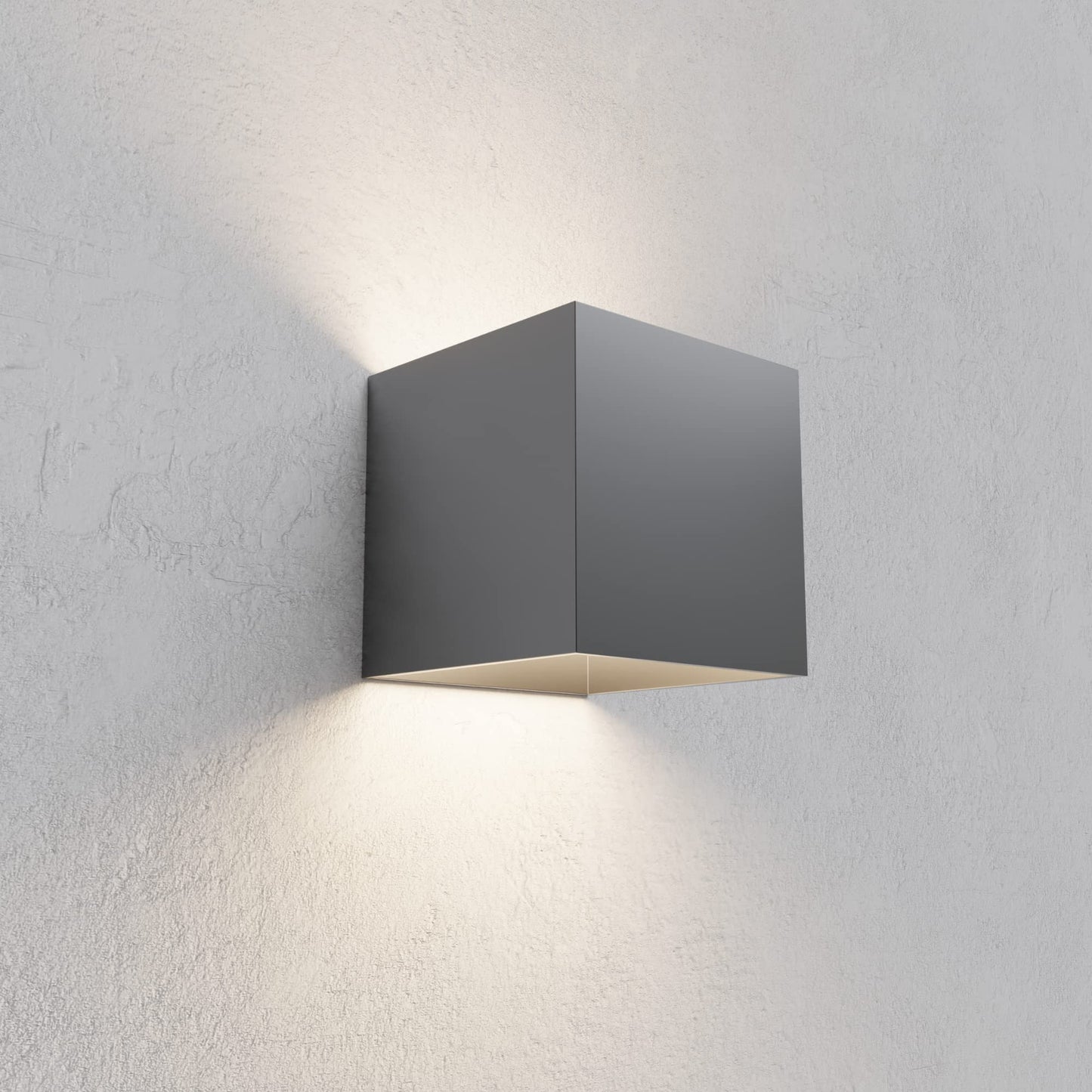 Applique Cubo a LED IP65 per interno/esterno 12W Regolabile 1000lumen Moderno Alluminio