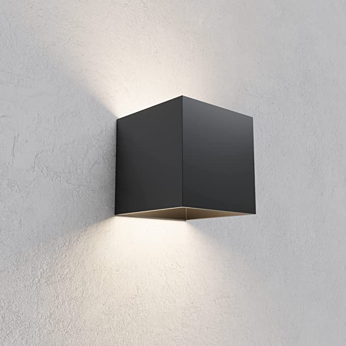 Applique Cubo a LED IP65 per interno/esterno 12W Regolabile 1000lumen Moderno Alluminio