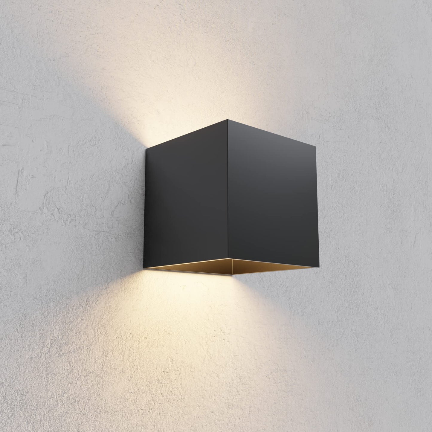 Applique Cubo a LED IP65 per interno/esterno 12W Regolabile 1000lumen Moderno Alluminio