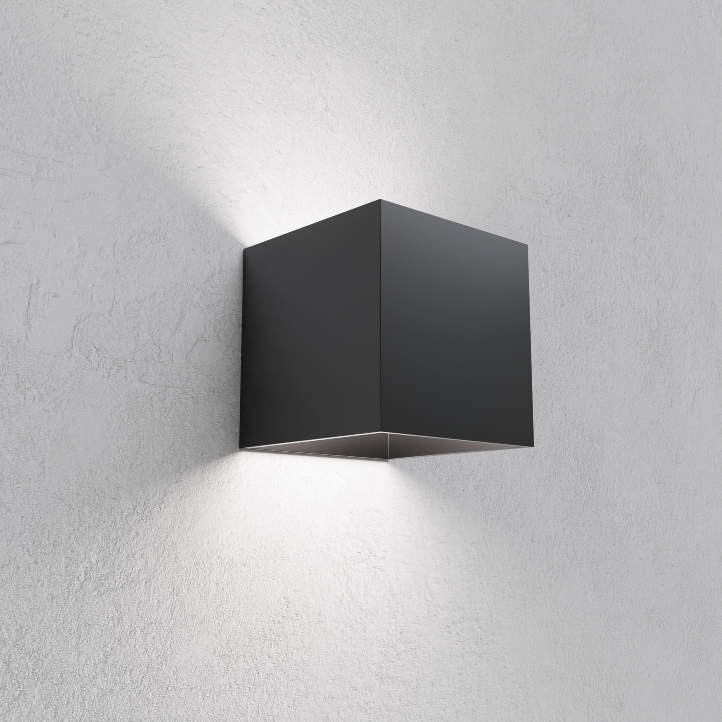 Applique Cubo a LED IP65 per interno/esterno 12W Regolabile 1000lumen Moderno Alluminio