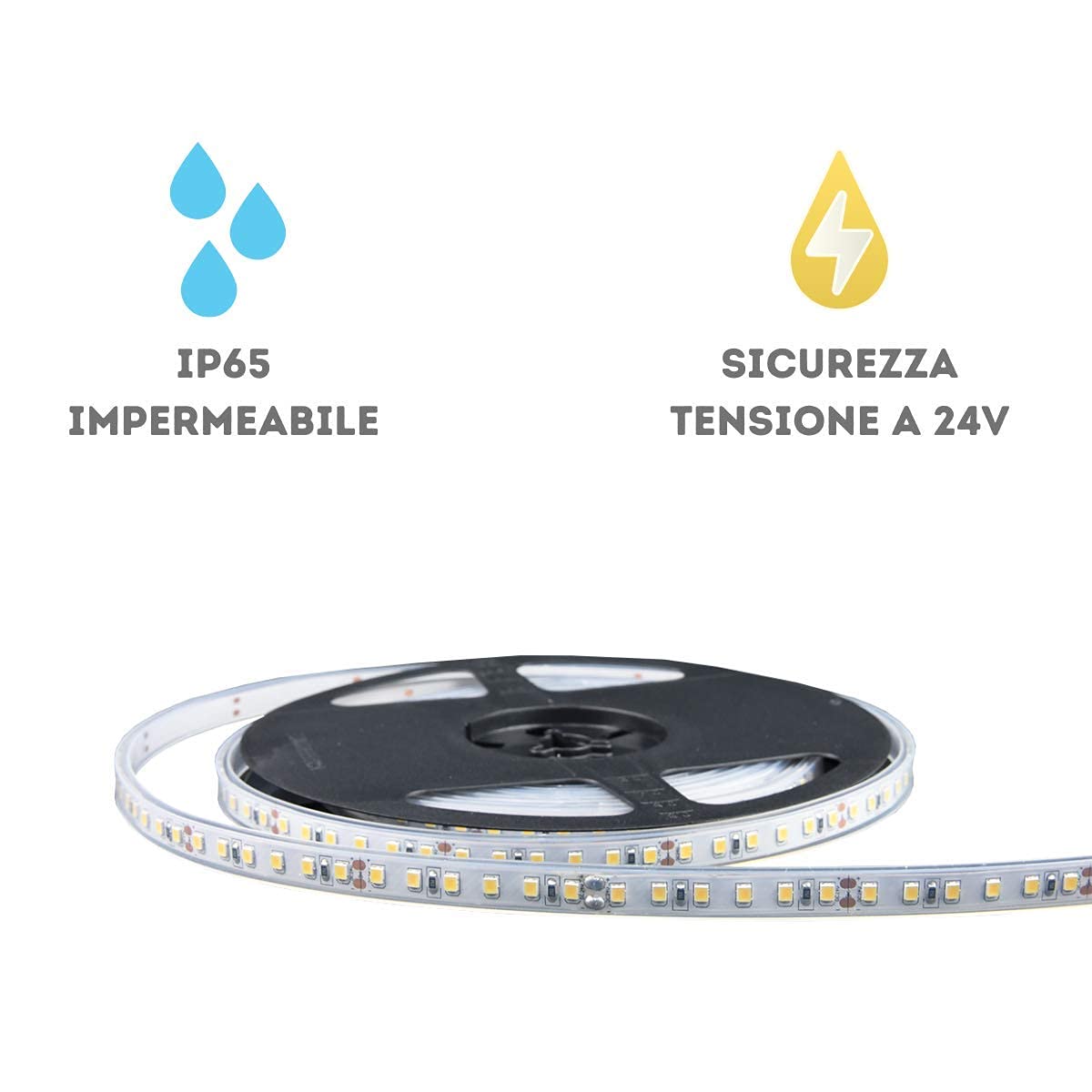 GOMING 20M 24V Striscia LED Bianco Naturale 4000K Alta Densità 2400 LEDs 144W Alta Luminosità 12000Lm Non Impermeabile IP20 Flessibile Nastri LED per Decorazione Interna(Senza Alimentazione GOMING 20M 24V Striscia LED Bianco Naturale 4000K Alta Densità 2400 LEDs 144W Alta Luminosità 12000Lm Non Impermeabile IP20 Flessibile Nastri LED per Decorazione Interna(Senza Alimentazione