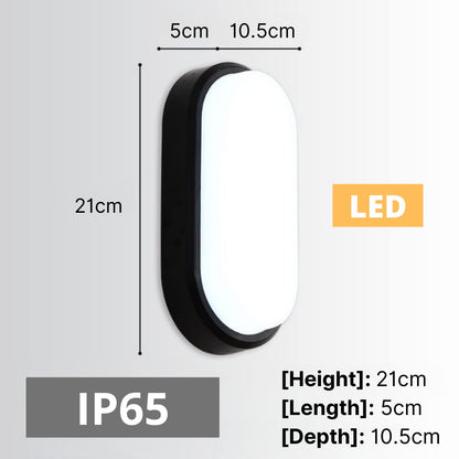 NUOVA GERMANY Plafoniera Applique Ovale LED Interno ed Esterno IP65 15W 1350Lumen Impermeabile