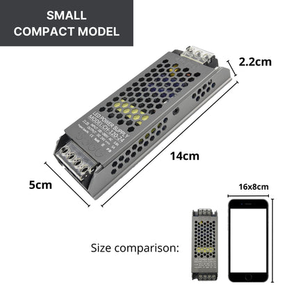 NUOVA GERMANY Alimentatore Professionale 1.8A DC 24V Striscia Led Trasformatore Ampere Stabilizzato AC110/220V Ultra sottile