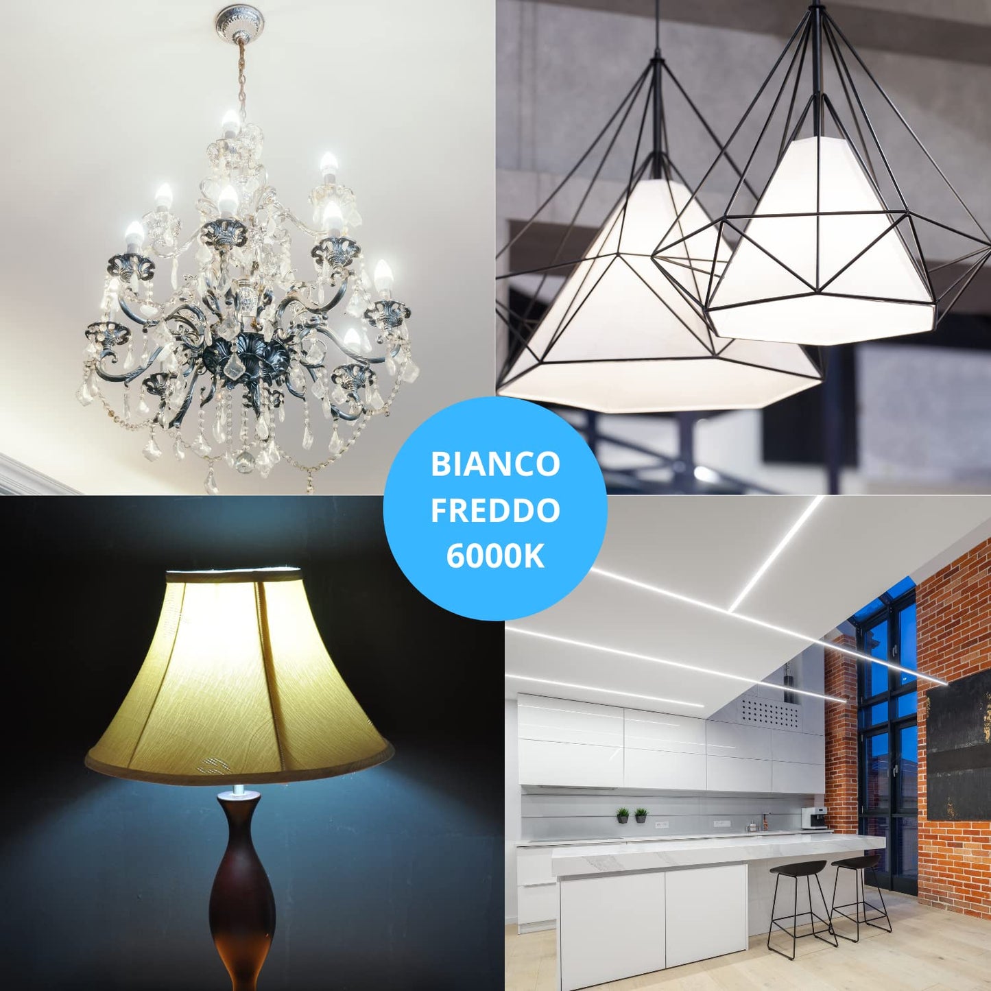 NUOVA GERMANY Filamento LED E14, 4W Equivalenti a 40W, 400Lm, 3000K Luce Calda, Oliva C35 Stile Vintage, Non Dimmerabile, Confezione da 10 Pezzi