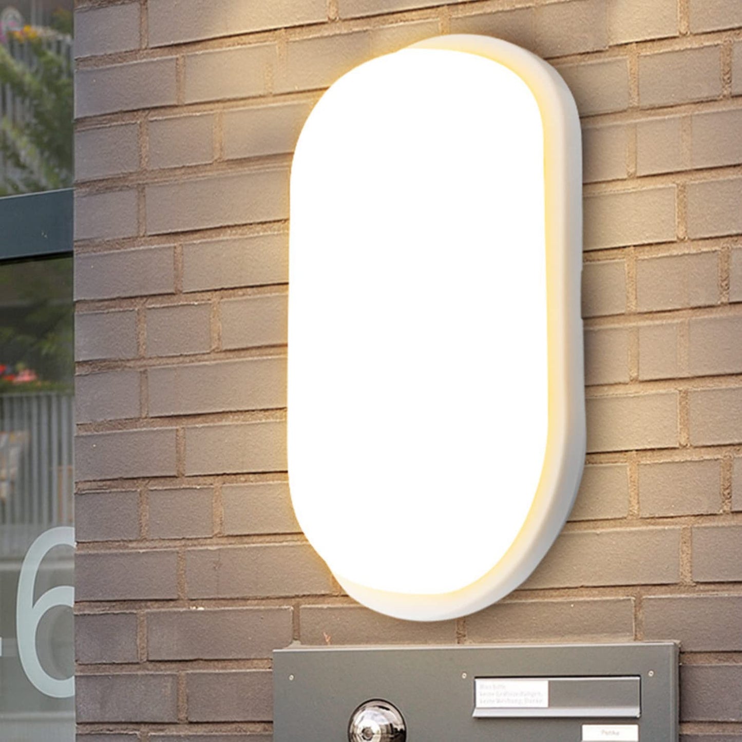 NUOVA GERMANY Plafoniera Applique Ovale LED Interno ed Esterno IP65 15W 1350Lumen Impermeabile