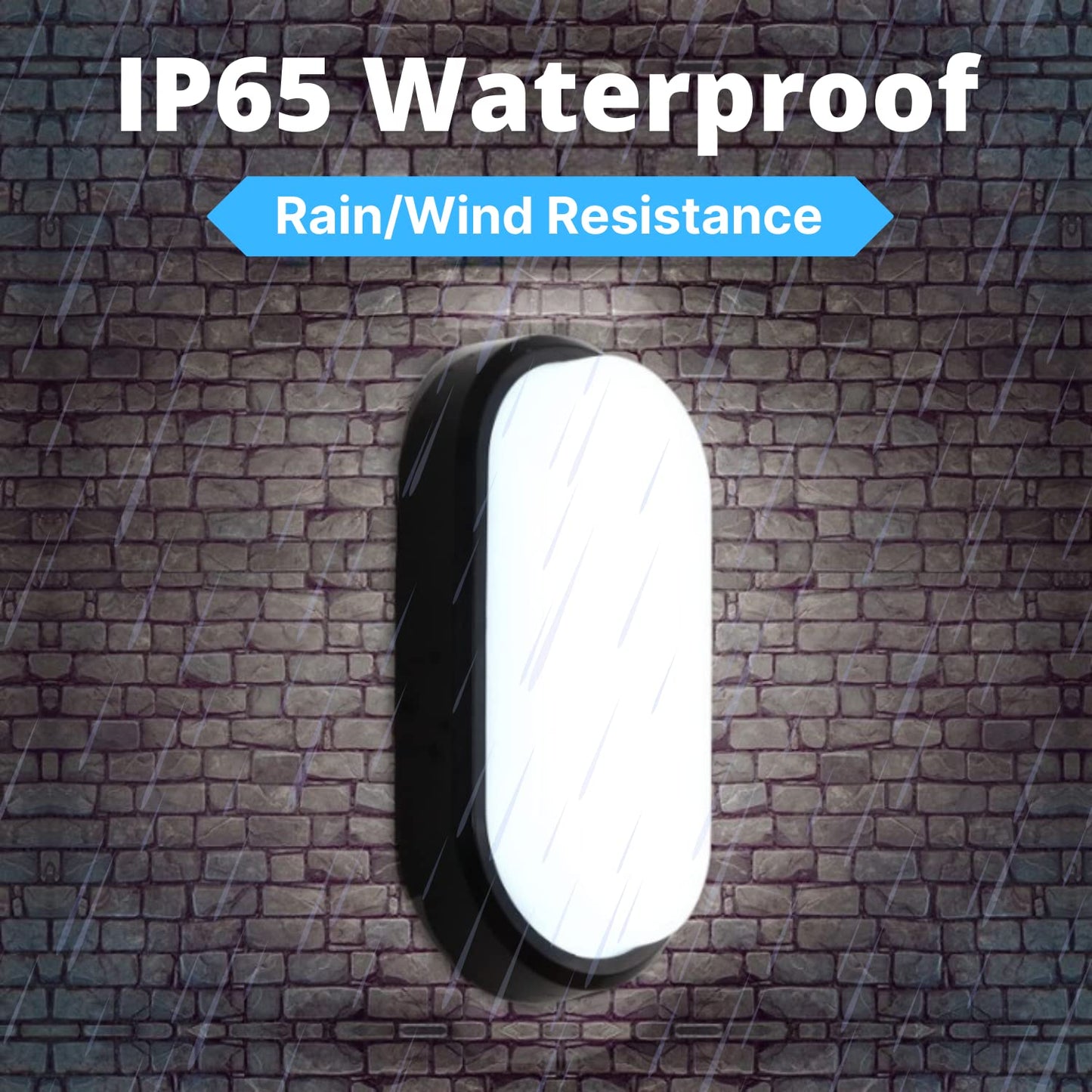 NUOVA GERMANY Plafoniera Applique Ovale LED Interno ed Esterno IP65 15W 1350Lumen Impermeabile