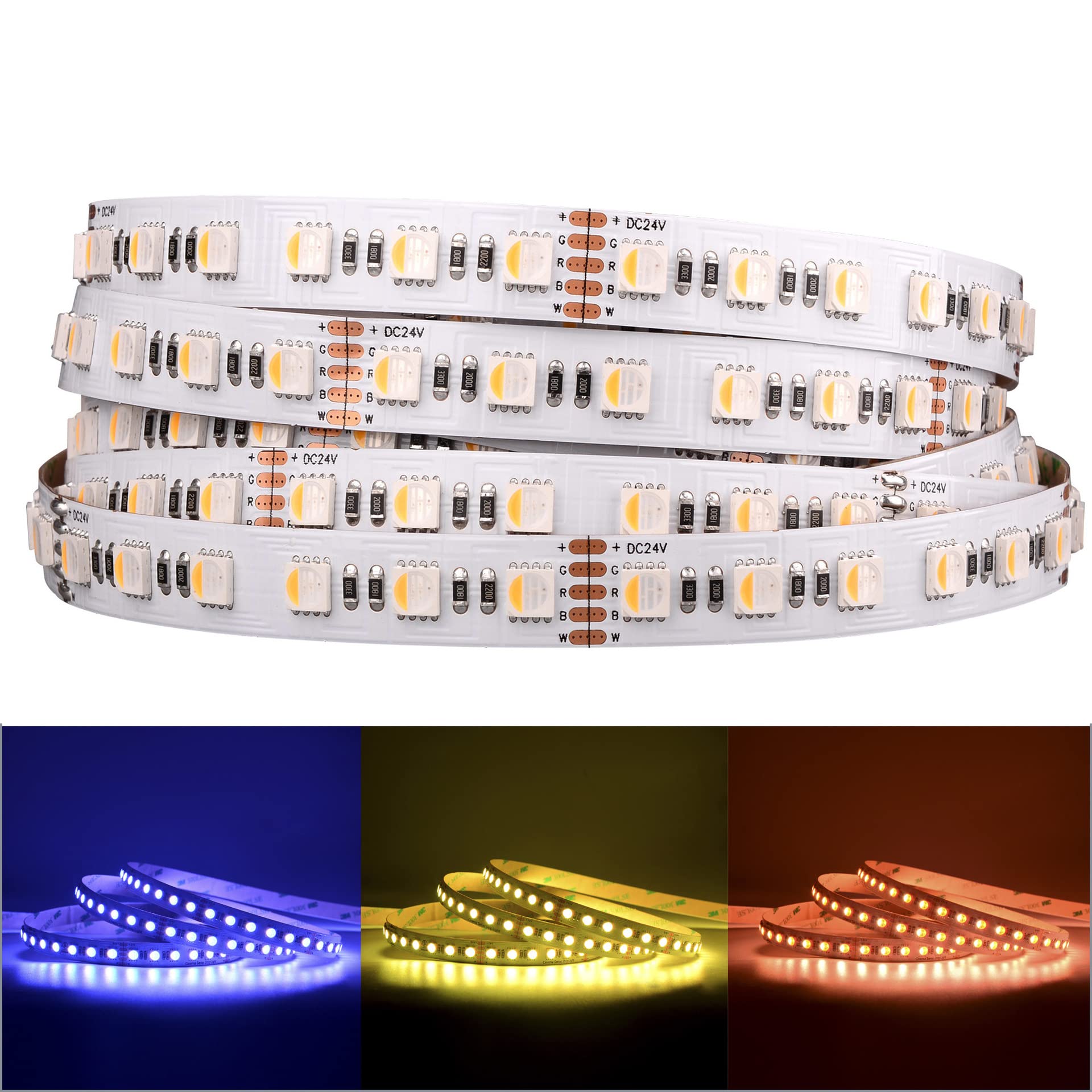 BTF-LIGHTING Striscia LED RGBW 4 colori in 1 5050 5M 60 LEDs/m RGB + Bianco Freddo 6000K-7000K DC24V IP67 PCB Nero per Retroilluminazione TV, Cucina e Decorazione Casa(Senza Adattatore o Controller BTF-LIGHTING Striscia LED RGBW 4 colori in 1 5050 5M 60 LEDs/m RGB + Bianco Freddo 6000K-7000K DC24V IP67 PCB Nero per Retroilluminazione TV, Cucina e Decorazione Casa(Senza Adattatore o Controller